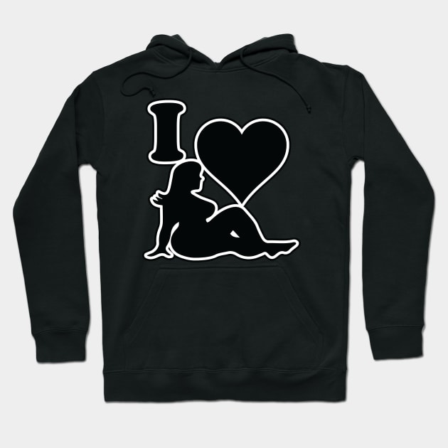 I love chubby girls Hoodie by OrneryDevilDesign